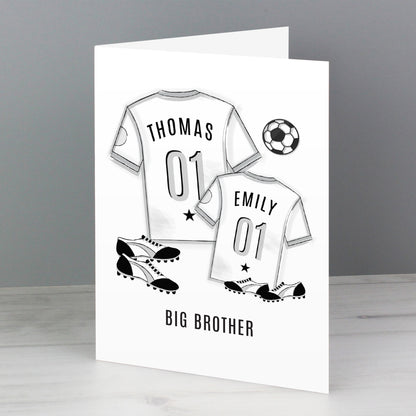 Personalised Football Mini Me Card - MK&JD Gifts