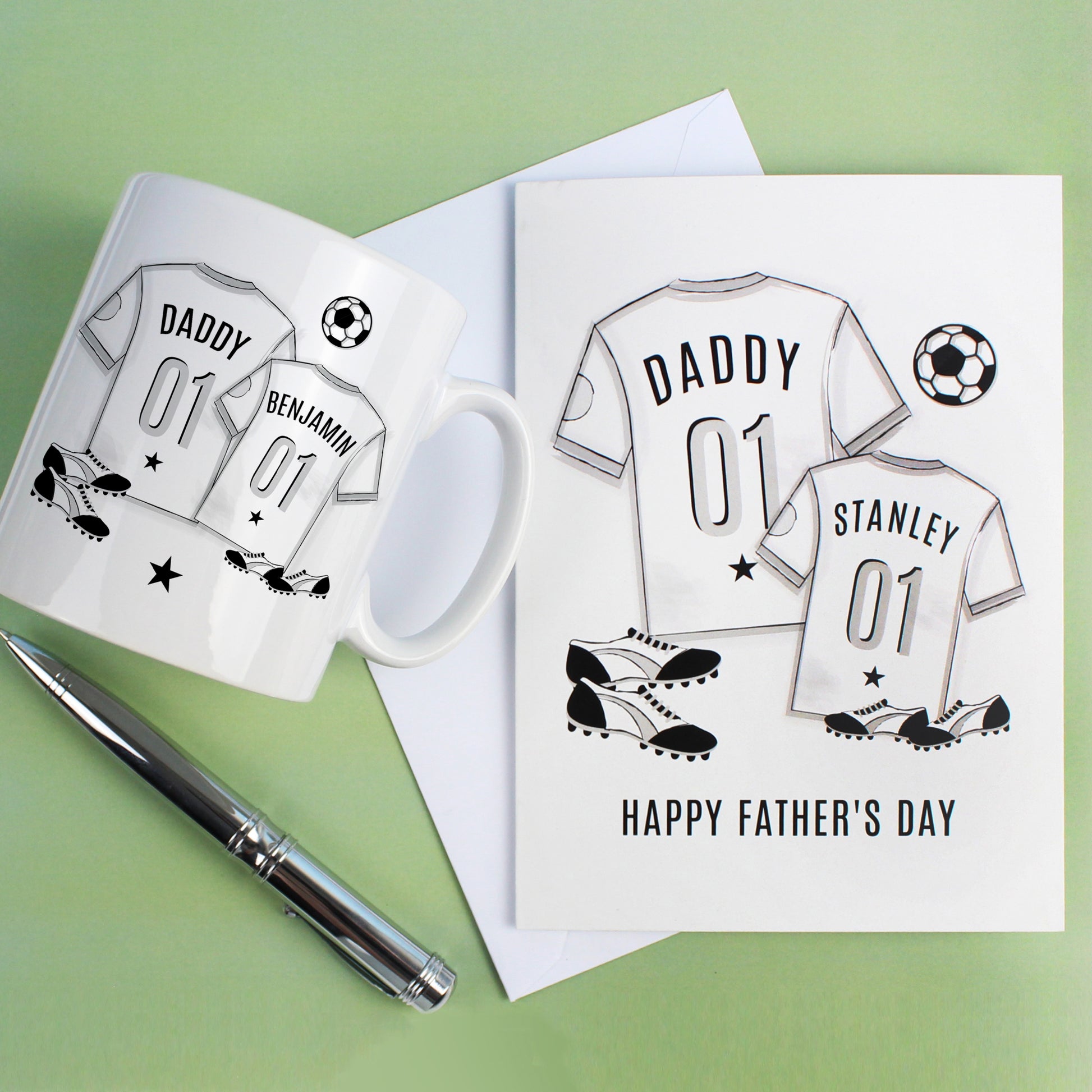 Personalised Football Mini Me Card - MK&JD Gifts