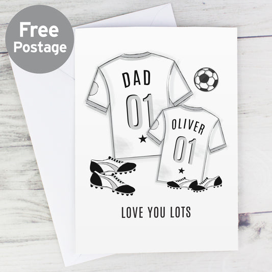 Personalised Football Mini Me Card - MK&JD Gifts