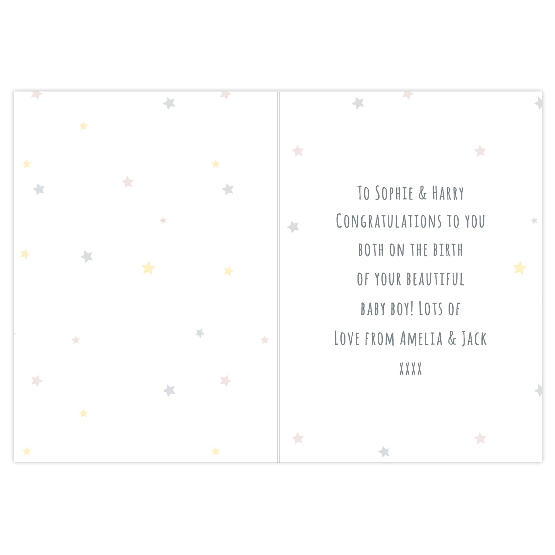 Personalised Teddy & Balloons Card - MK&JD Gifts