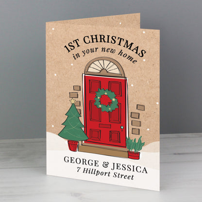 Personalised 1st Christmas In Your New Home Card - MK&JD Gifts