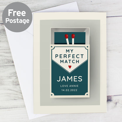 Personalised The Perfect Match Card - MK&JD Gifts