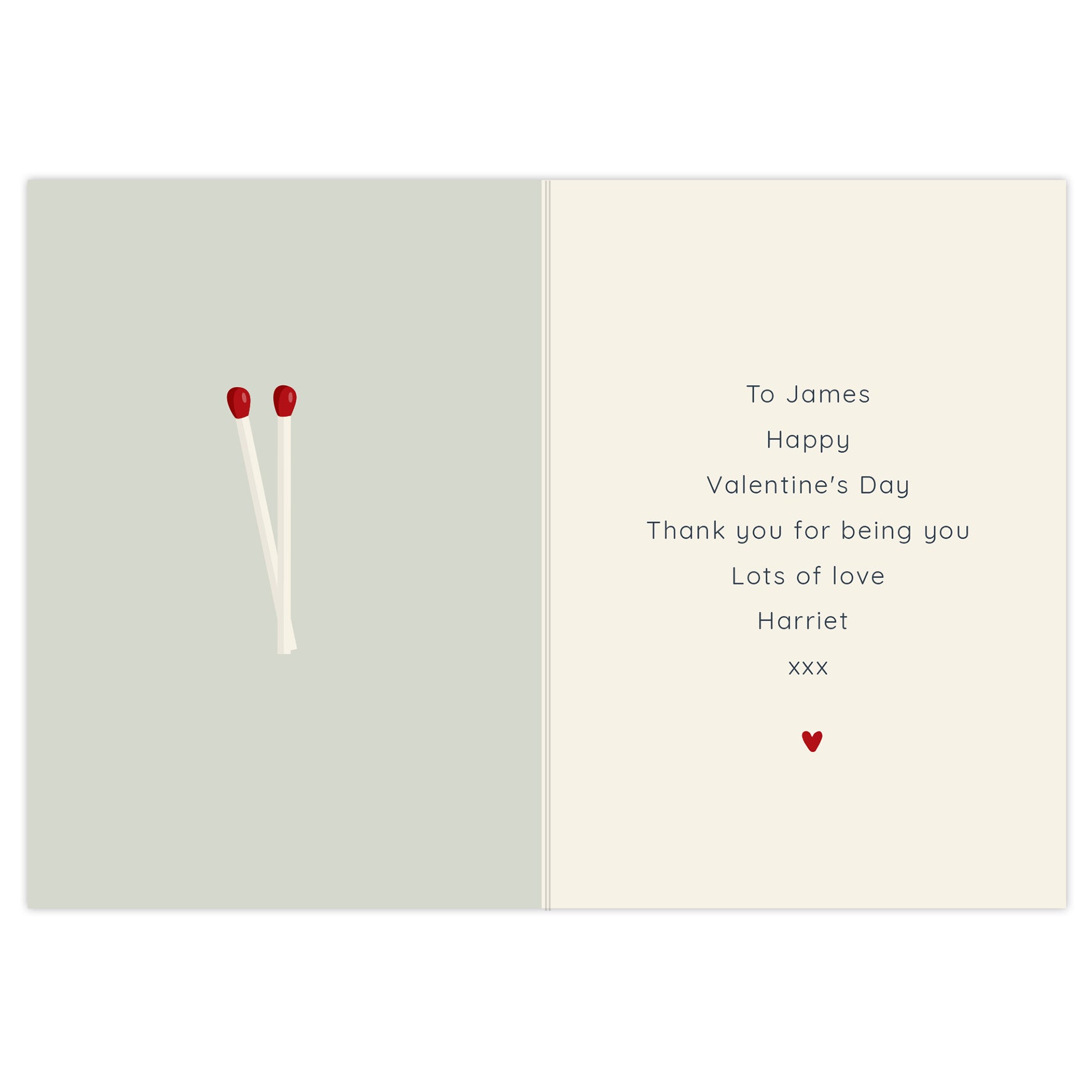 Personalised The Perfect Match Card - MK&JD Gifts