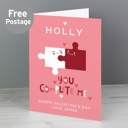 Personalised You Complete Me Card - MK&JD Gifts