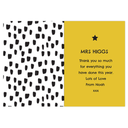 Personalised World's Best Teacher Trophy Greeting Card - MK&JD Gifts