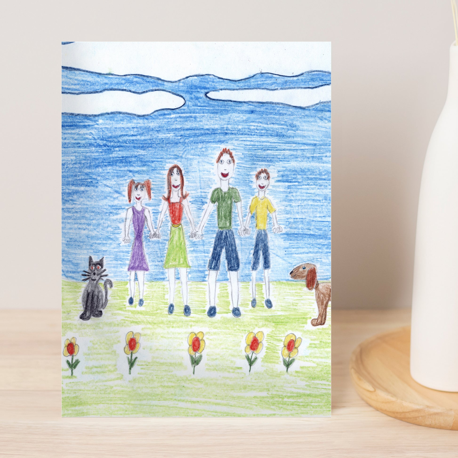 Personalised Photo Upload Card - Gaegu Font - MK&JD Gifts