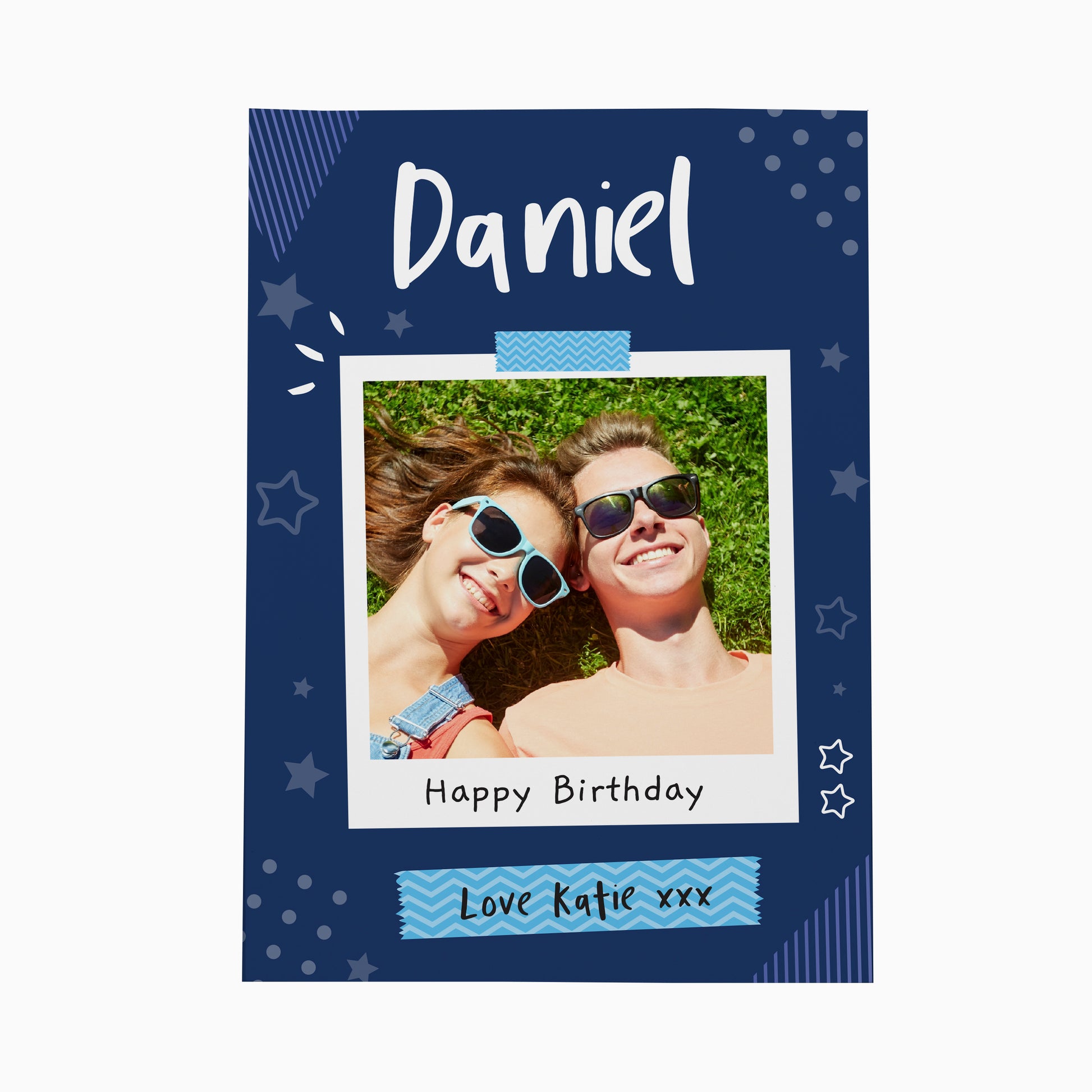 Personalised Polaroid Photo Upload Card - MK&JD Gifts