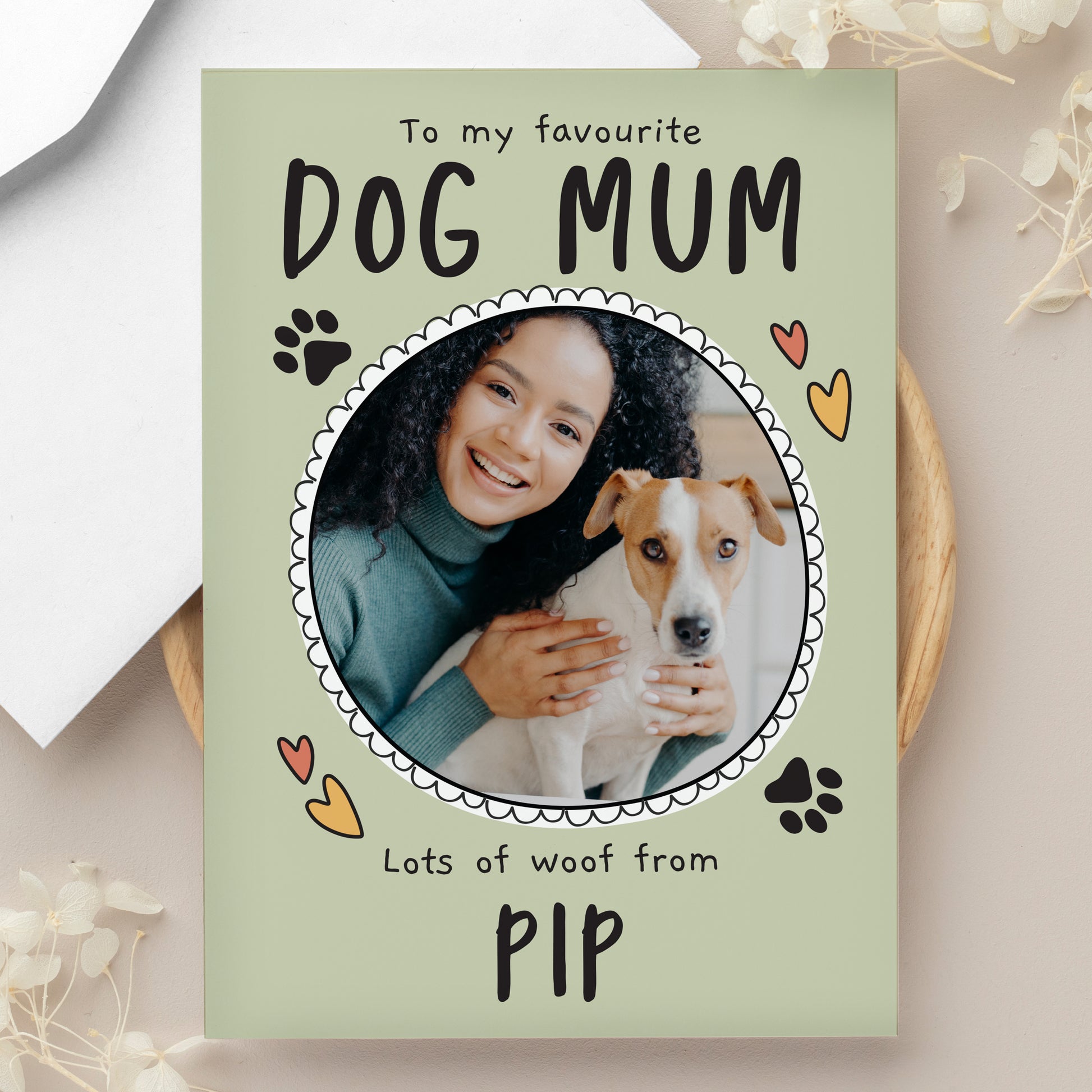 Personalised From the Dog Photo Upload Card - MK&JD Gifts