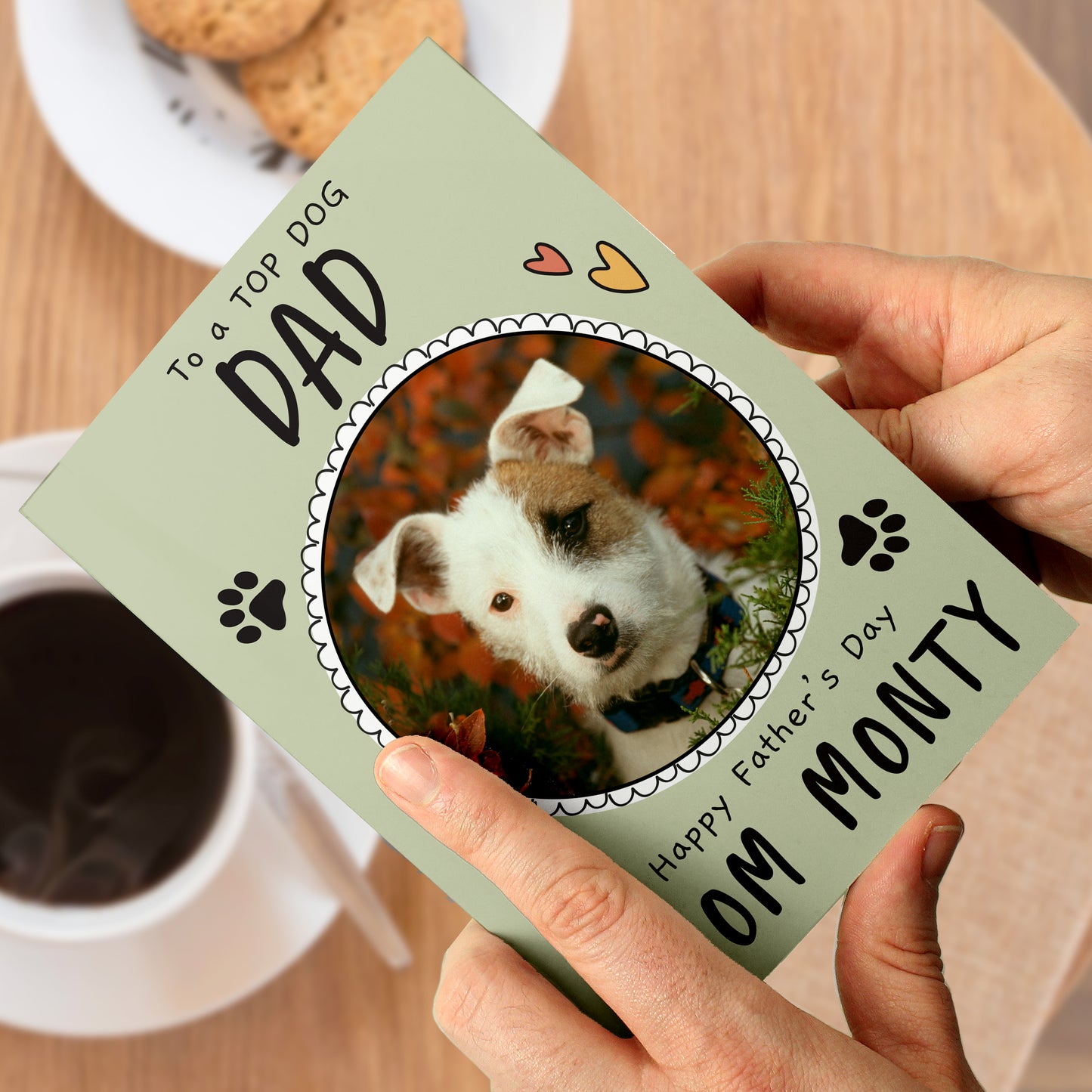 Personalised From the Dog Photo Upload Card - MK&JD Gifts