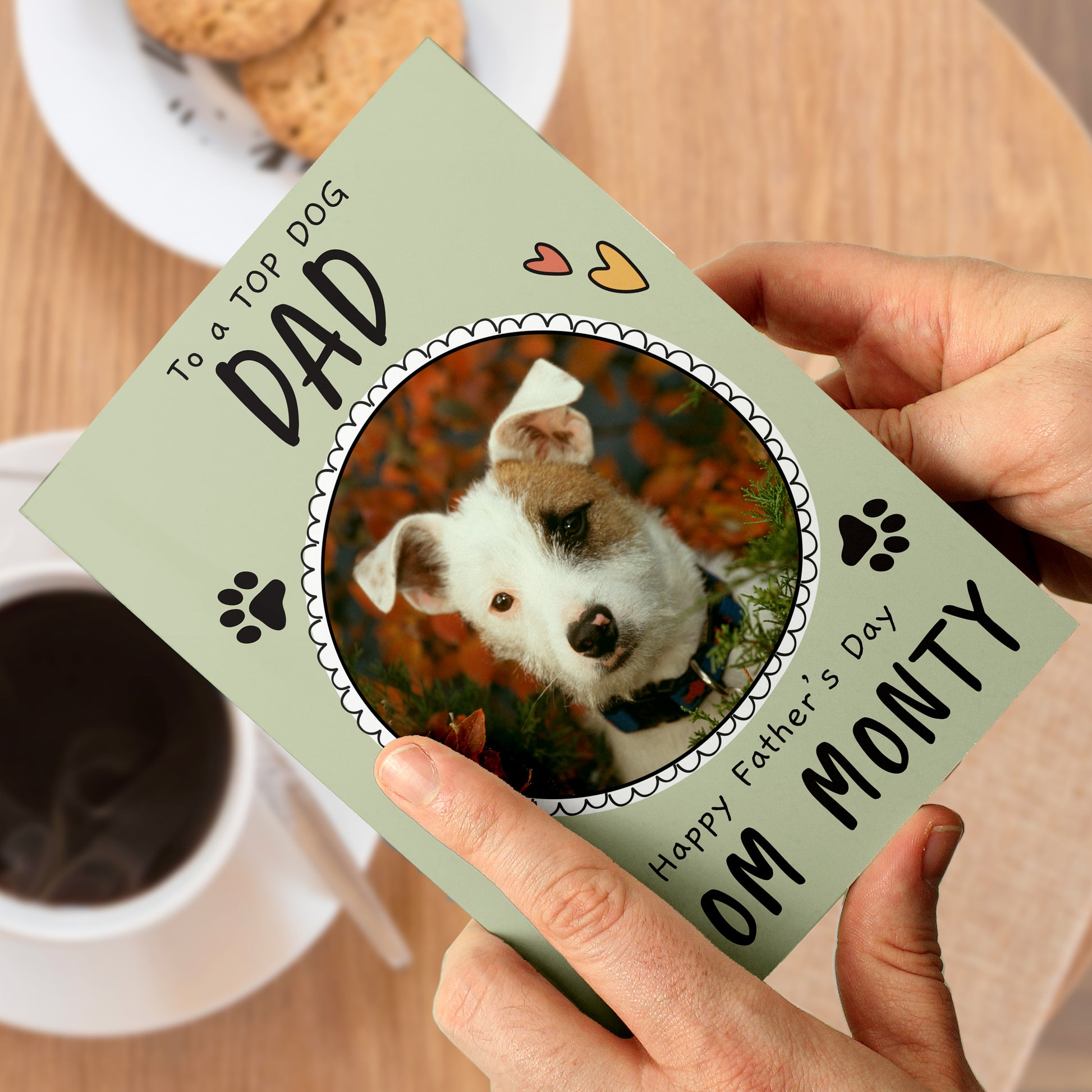 Personalised From the Dog Photo Upload Card - MK&JD Gifts