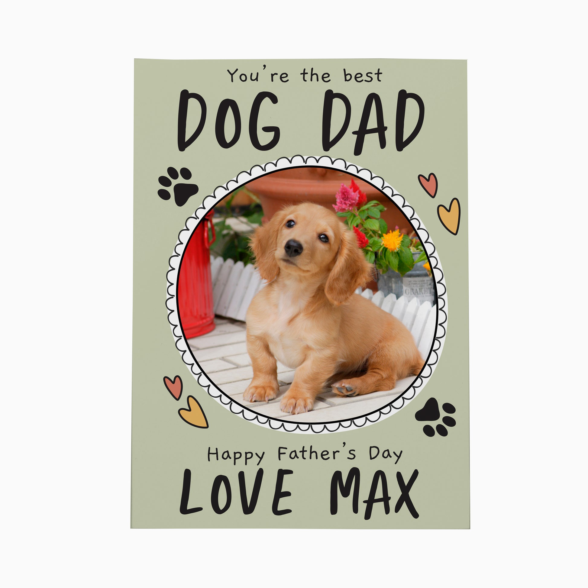 Personalised From the Dog Photo Upload Card - MK&JD Gifts