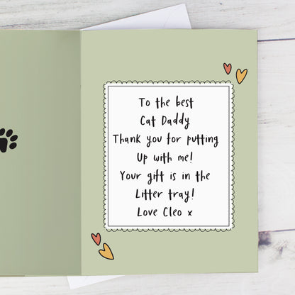 Personalised From the Cat Photo Upload Card - MK&JD Gifts