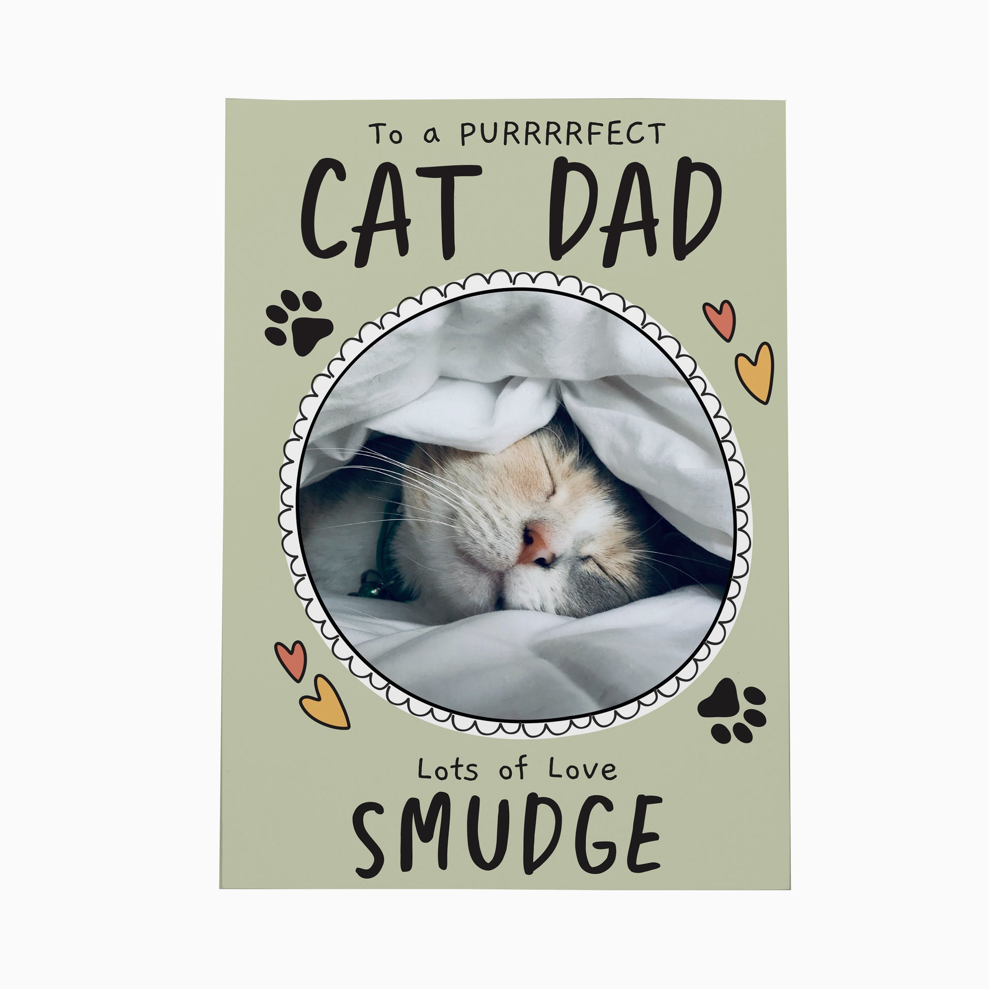 Personalised From the Cat Photo Upload Card - MK&JD Gifts