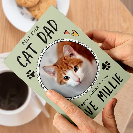 Personalised From the Cat Photo Upload Card - MK&JD Gifts