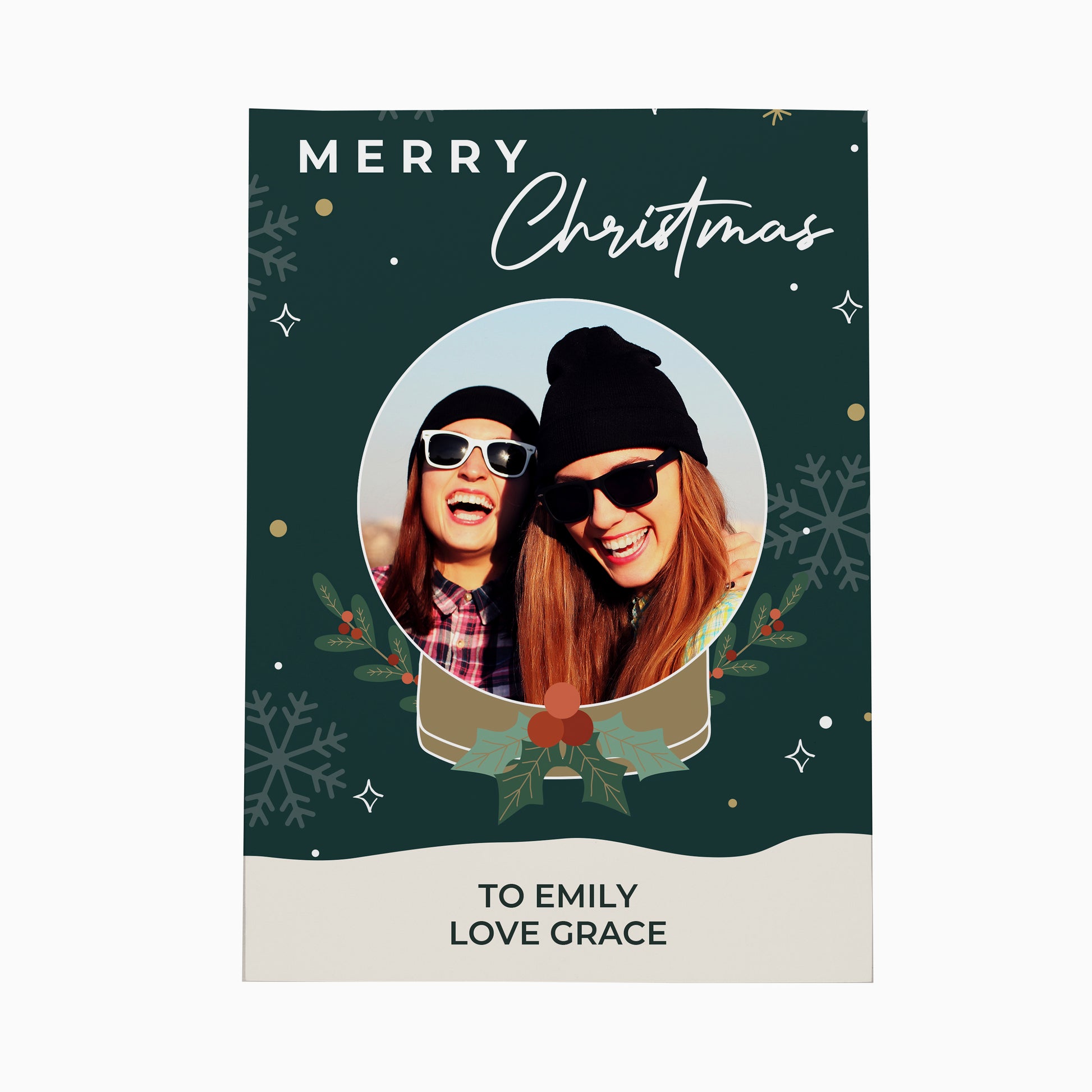 Personalised Photo Upload Christmas Card - MK&JD Gifts
