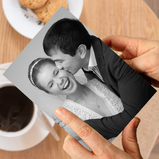 Personalised Photo Upload Card - Serif Font - MK&JD Gifts