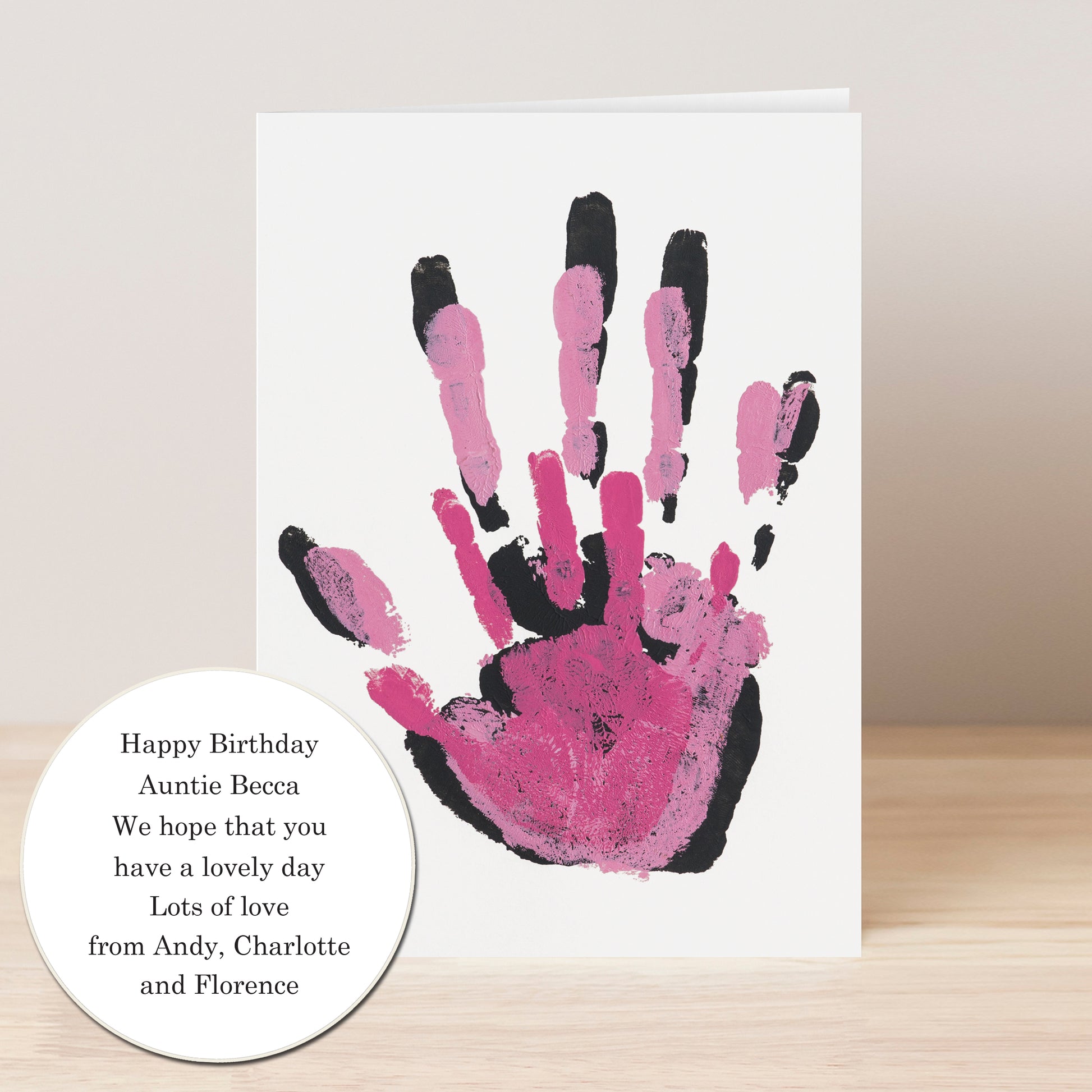 Personalised Photo Upload Card - Serif Font - MK&JD Gifts
