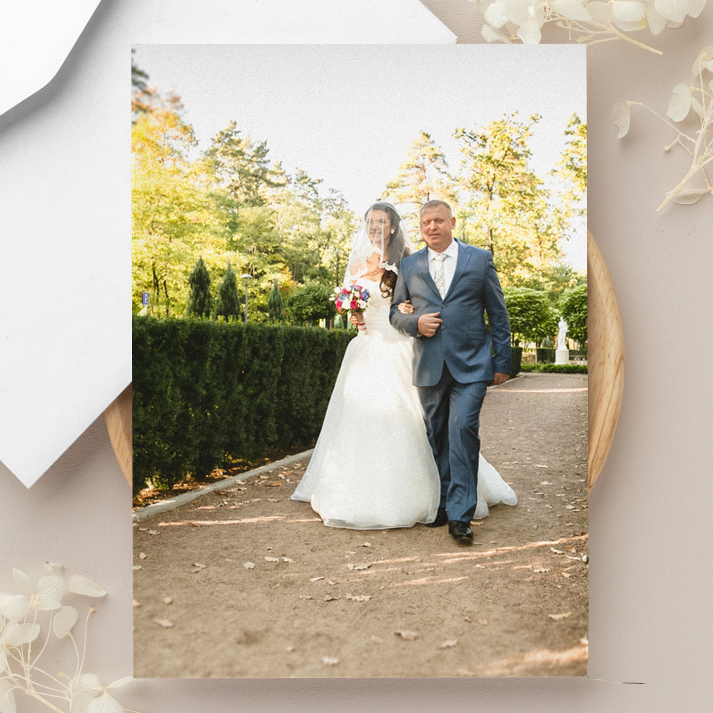 Personalised Photo Upload Card - Serif Font - MK&JD Gifts