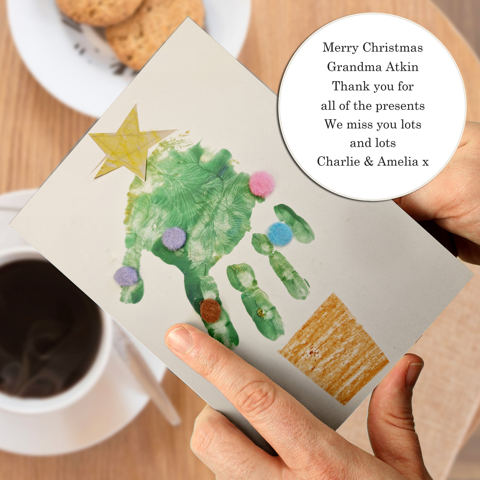 Personalised Photo Upload Card - Serif Font - MK&JD Gifts