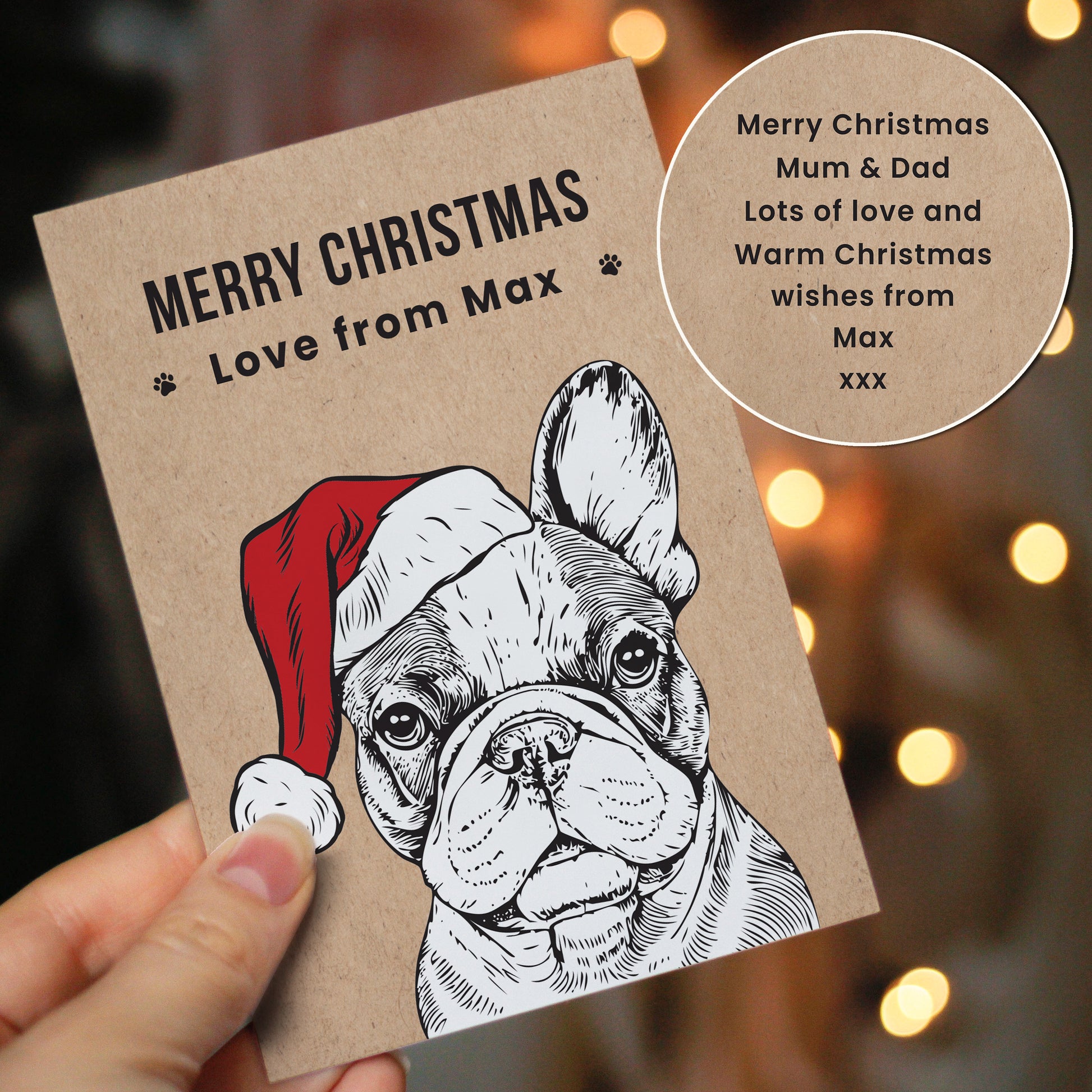Personalised Dog Breed Christmas Card - MK&JD Gifts