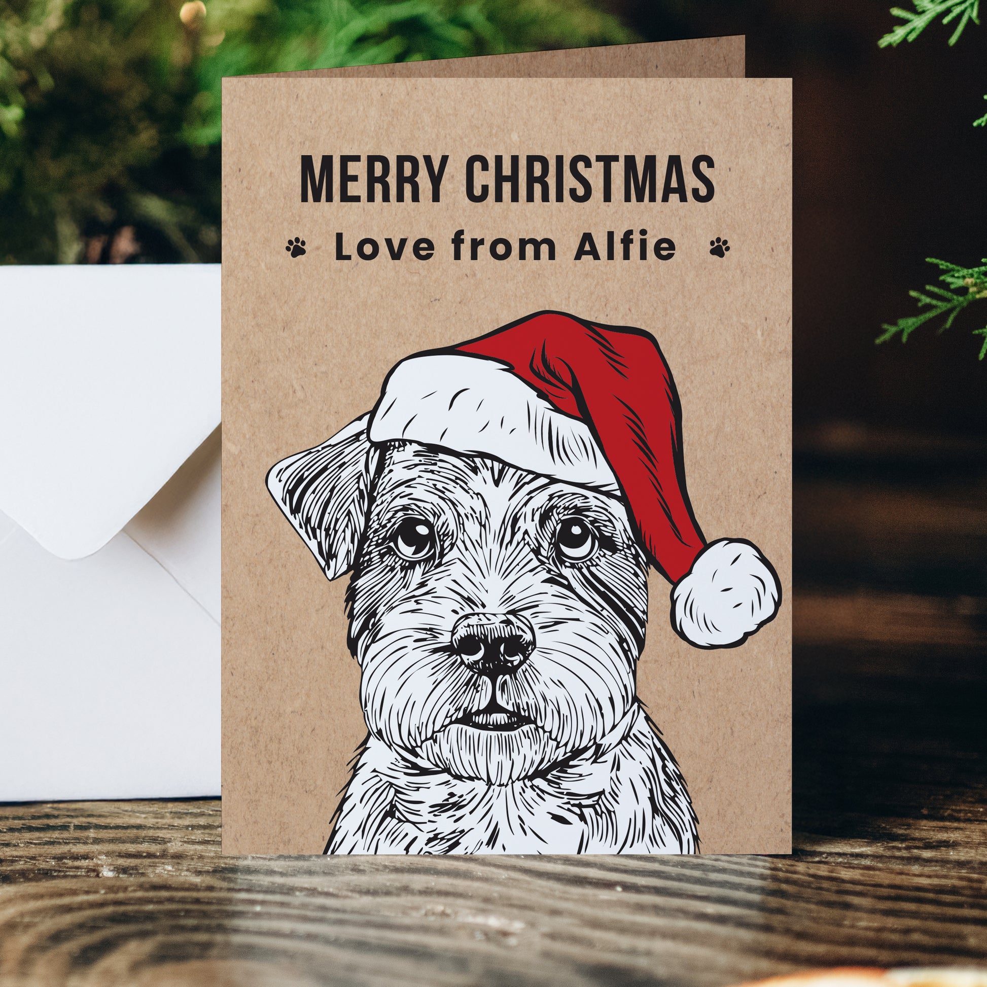 Personalised Dog Breed Christmas Card - MK&JD Gifts