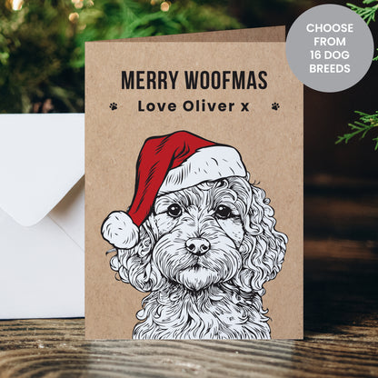 Personalised Dog Breed Christmas Card - MK&JD Gifts