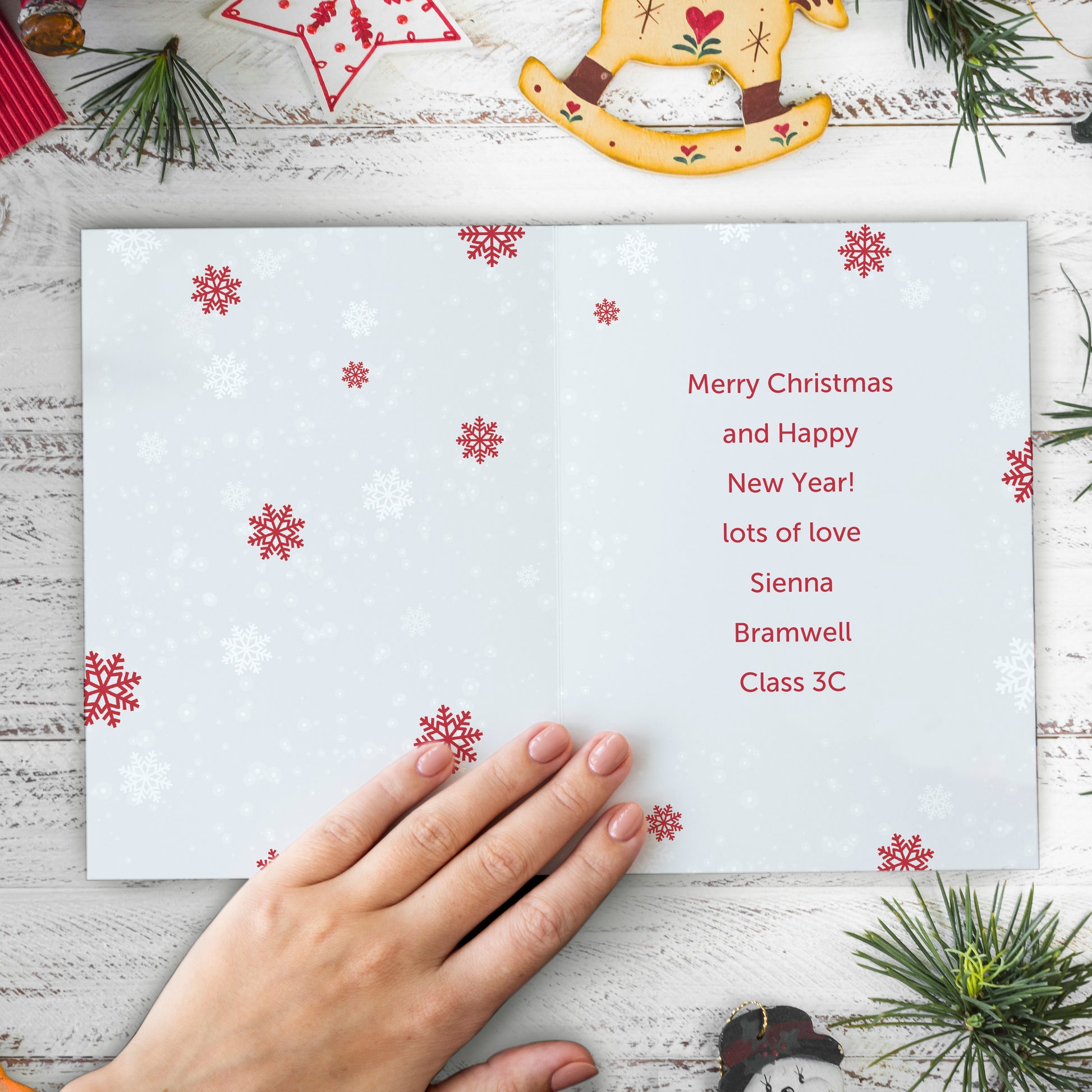 Personalised Pack of 10 Christmas Cards - Santa - MK&JD Gifts