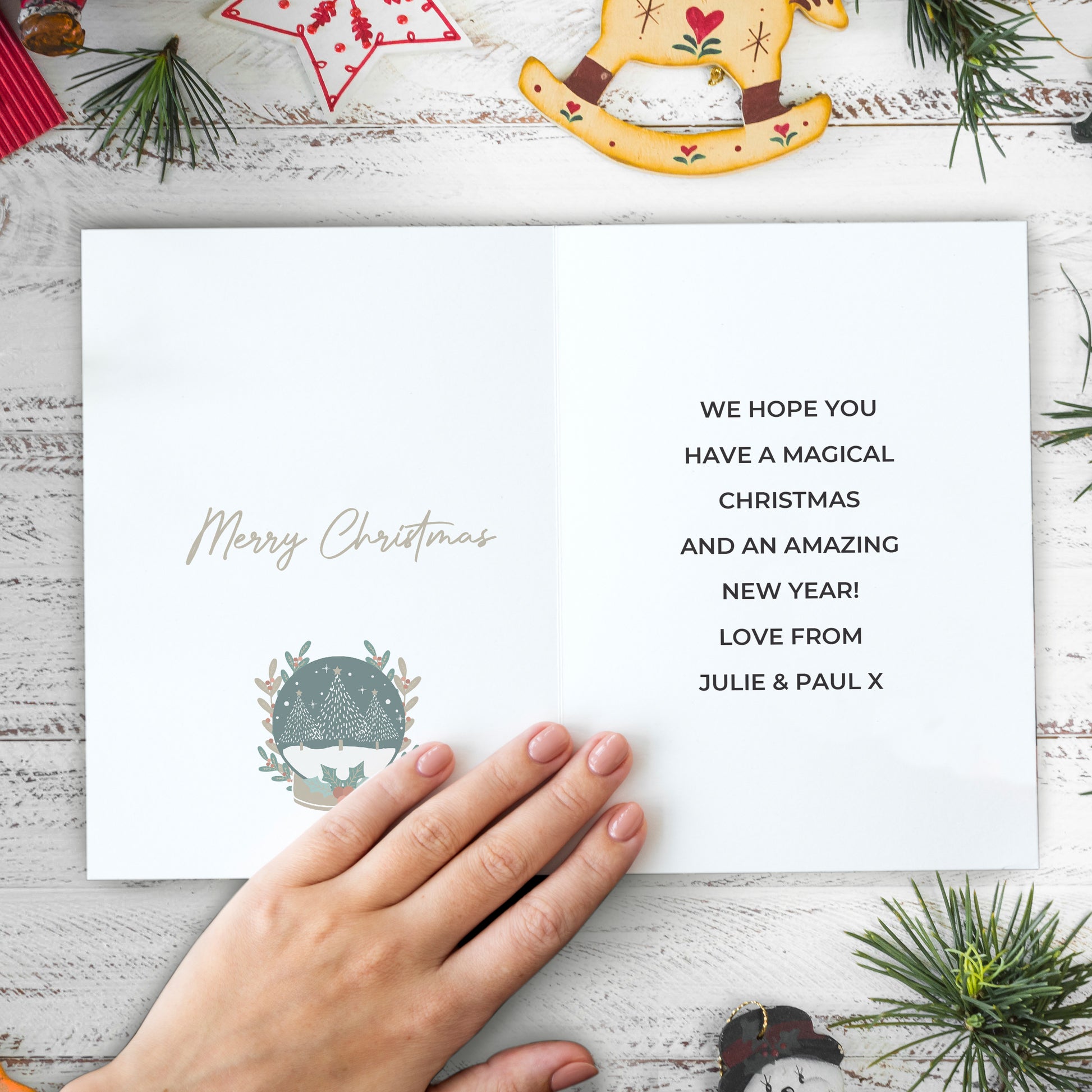 Personalised Pack of 10 Christmas Cards - Photo Upload - MK&JD Gifts