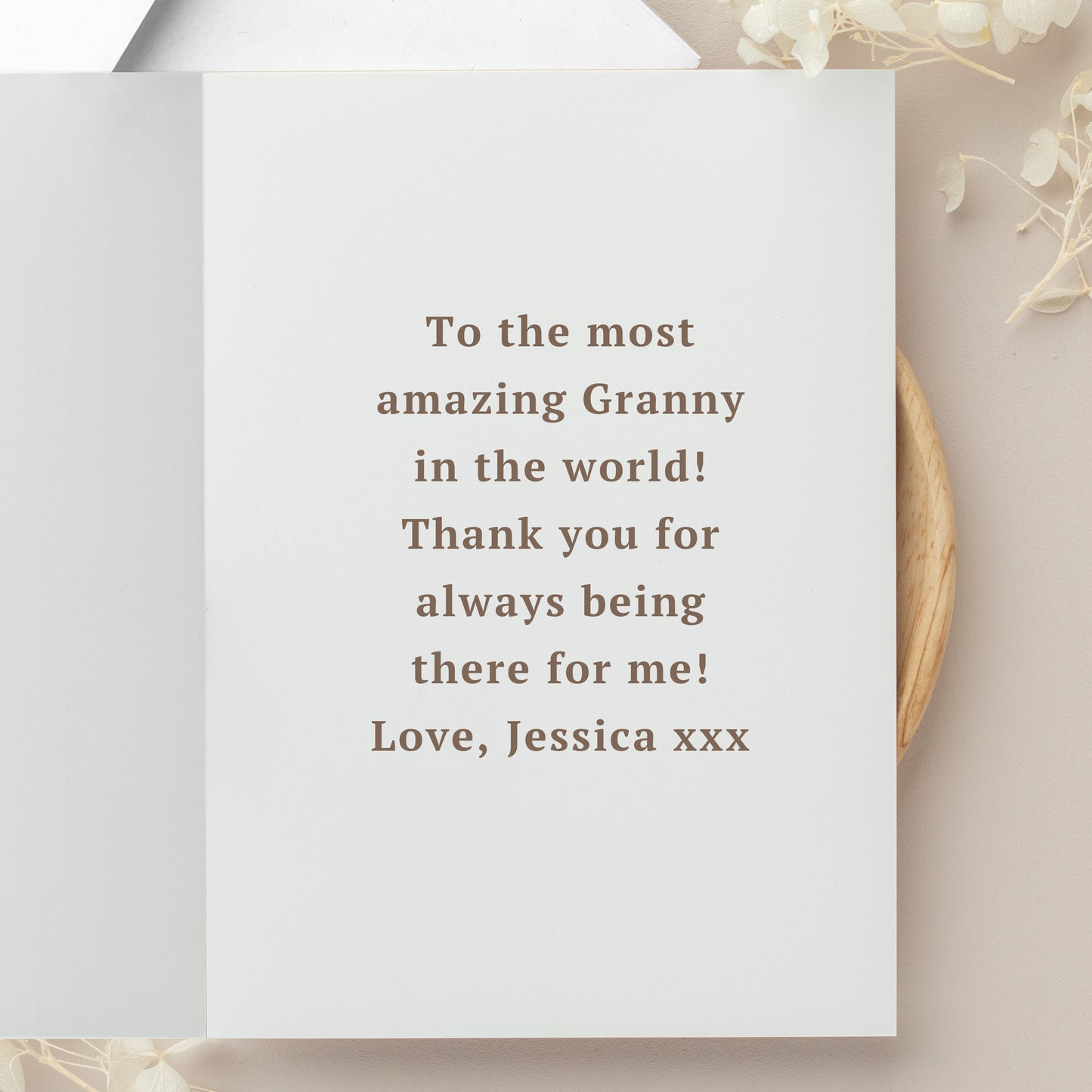 Personalised Wild Flowers Photo Upload Card - MK&JD Gifts