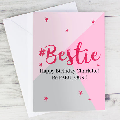 Personalised #Bestie Card