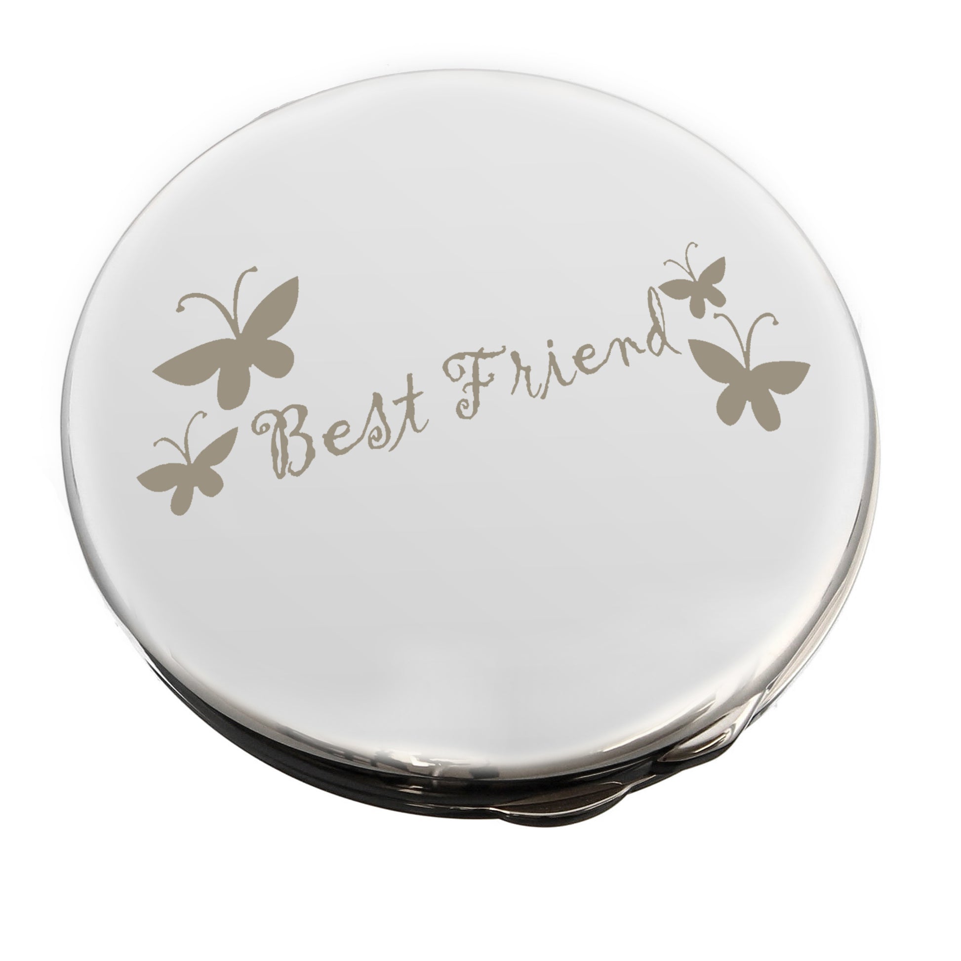 Best Friend Round Compact Mirror - MK&JD Gifts
