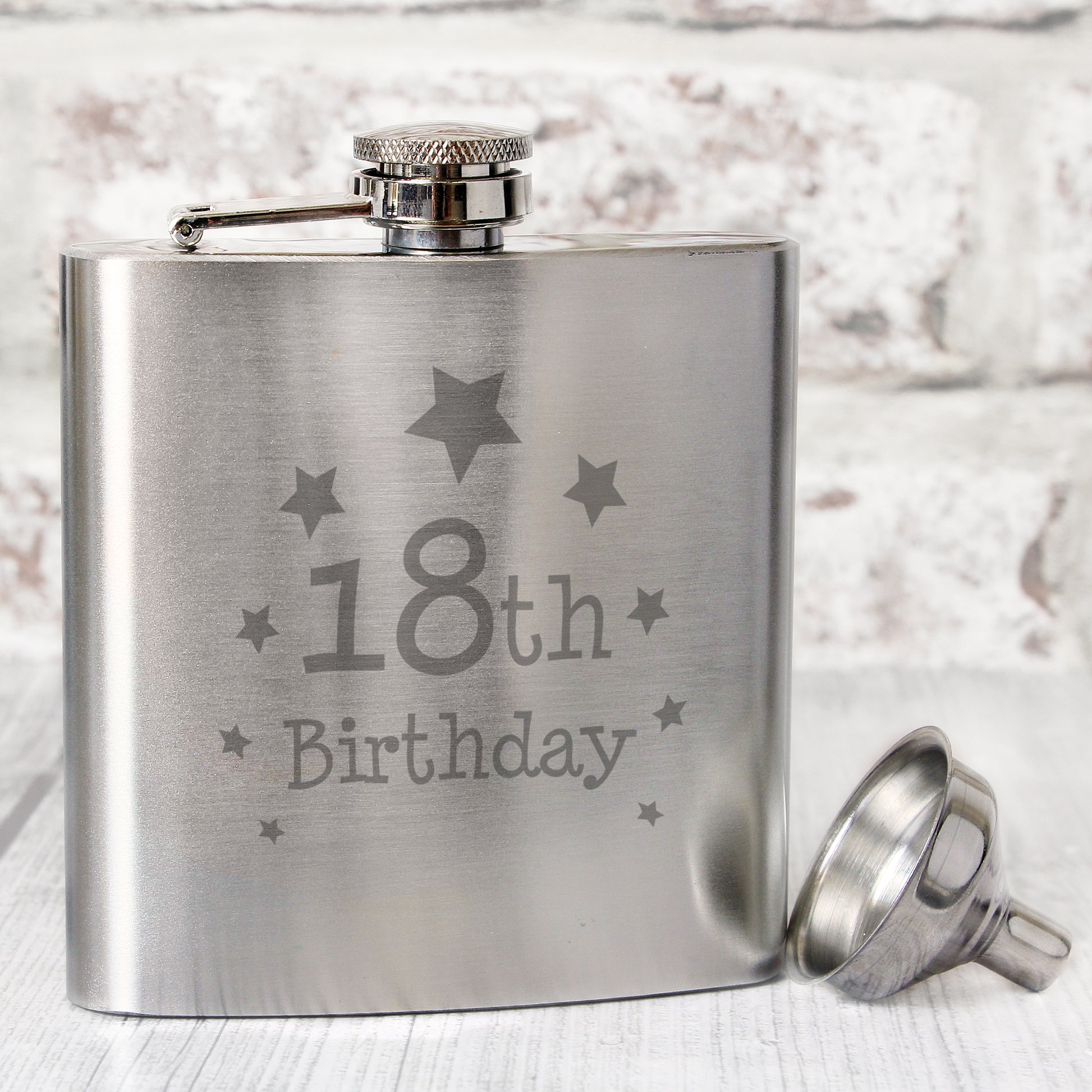18th Birthday Hip Flask - MK&JD Gifts