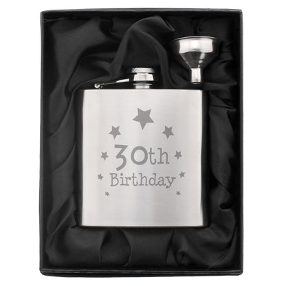 30th Birthday Hip Flask - MK&JD Gifts
