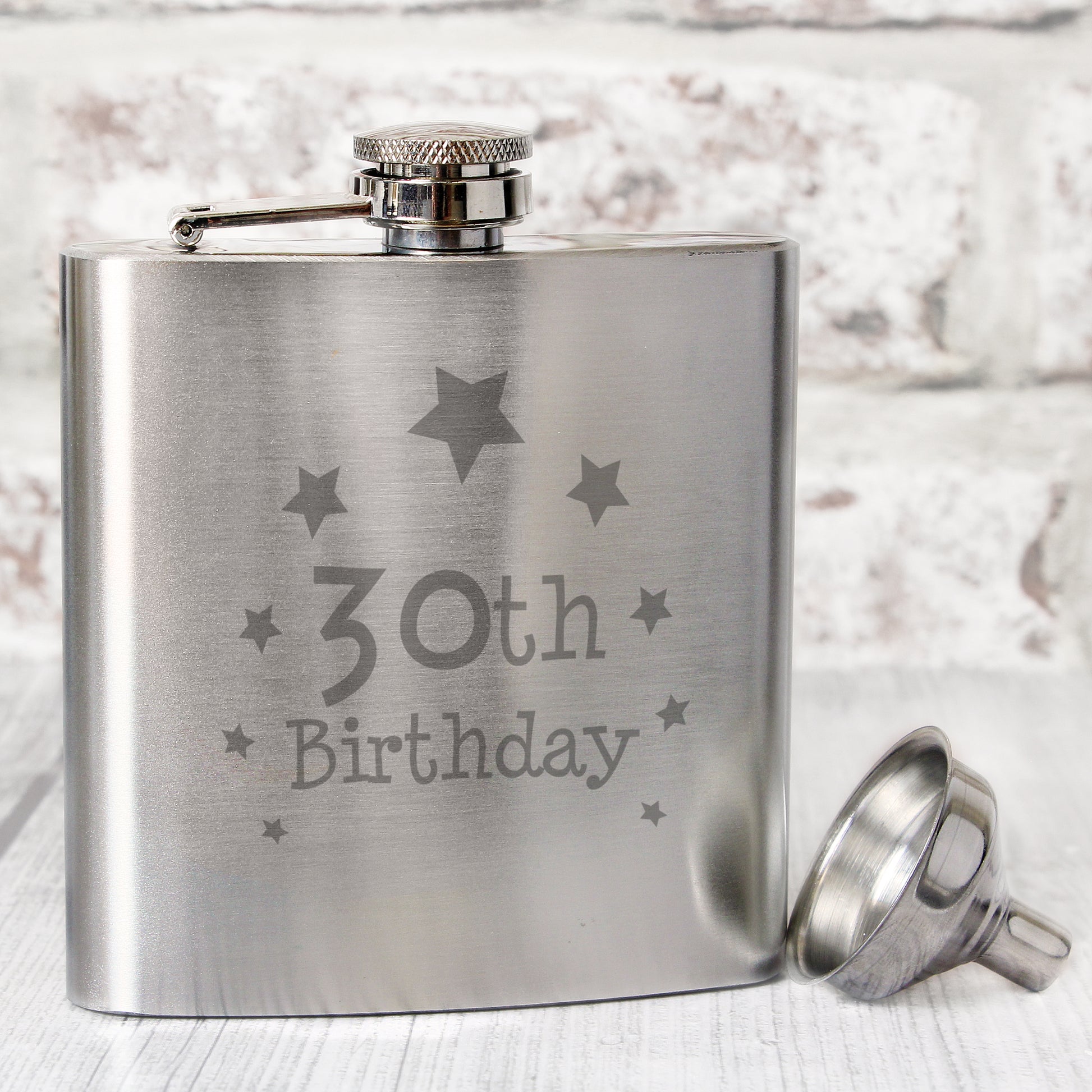 30th Birthday Hip Flask - MK&JD Gifts