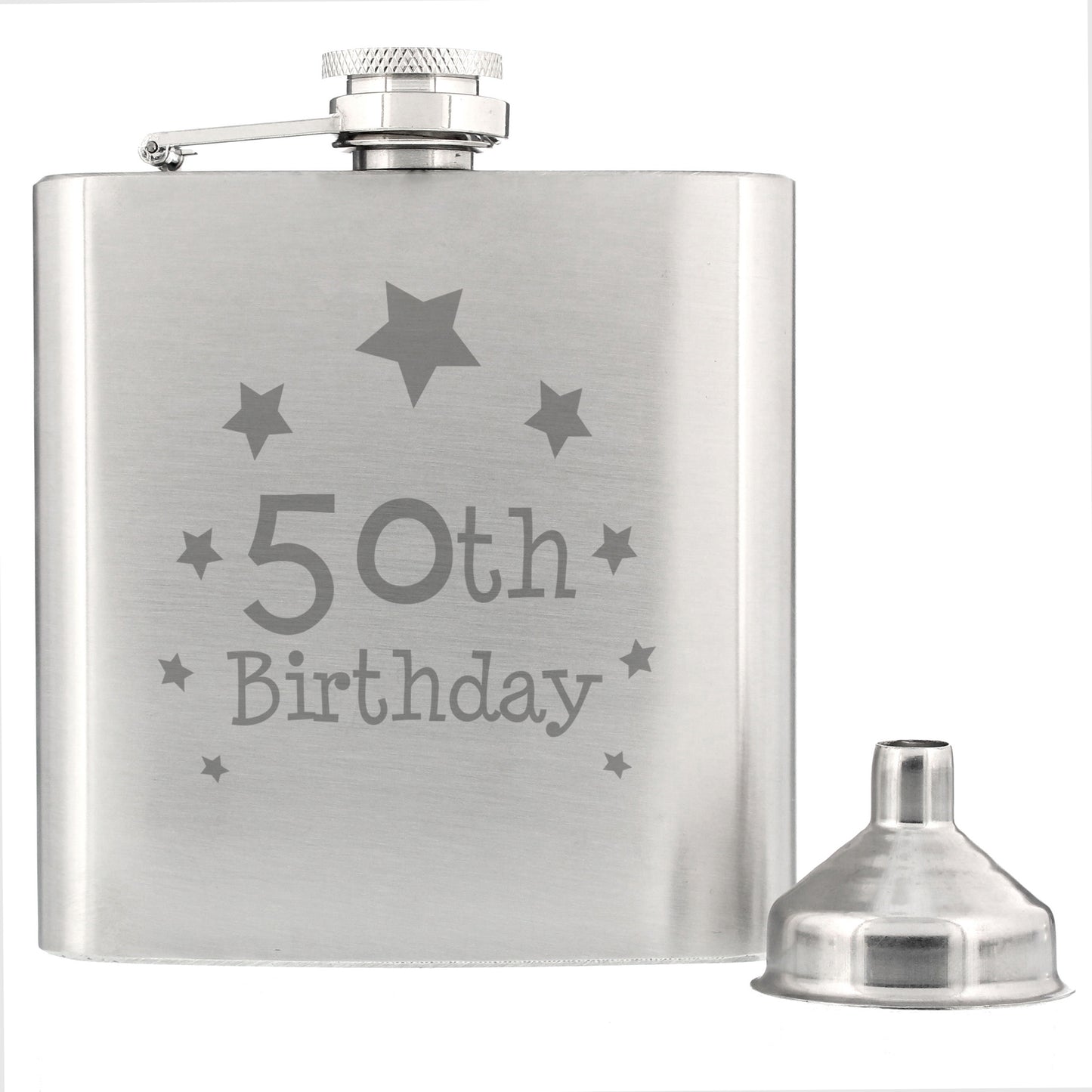 50th Birthday Hip Flask - MK&JD Gifts