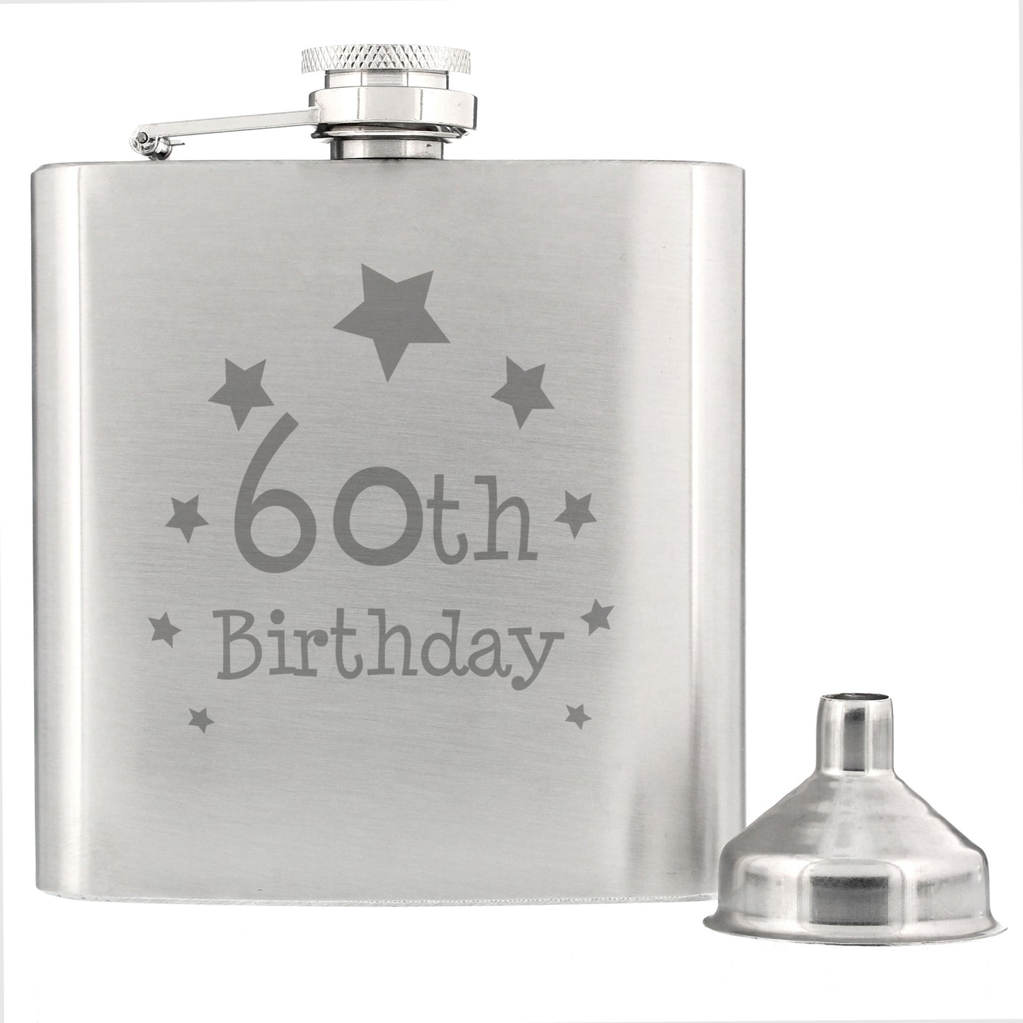 60th Birthday Hip Flask - MK&JD Gifts