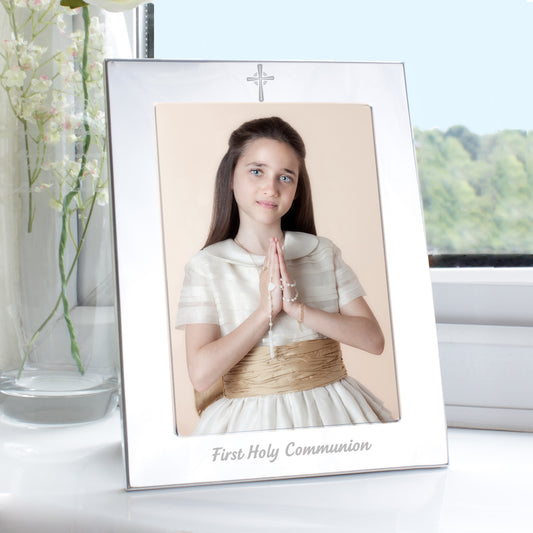 Silver 5x7 Holy Communion  Photo Frame - MK&JD Gifts