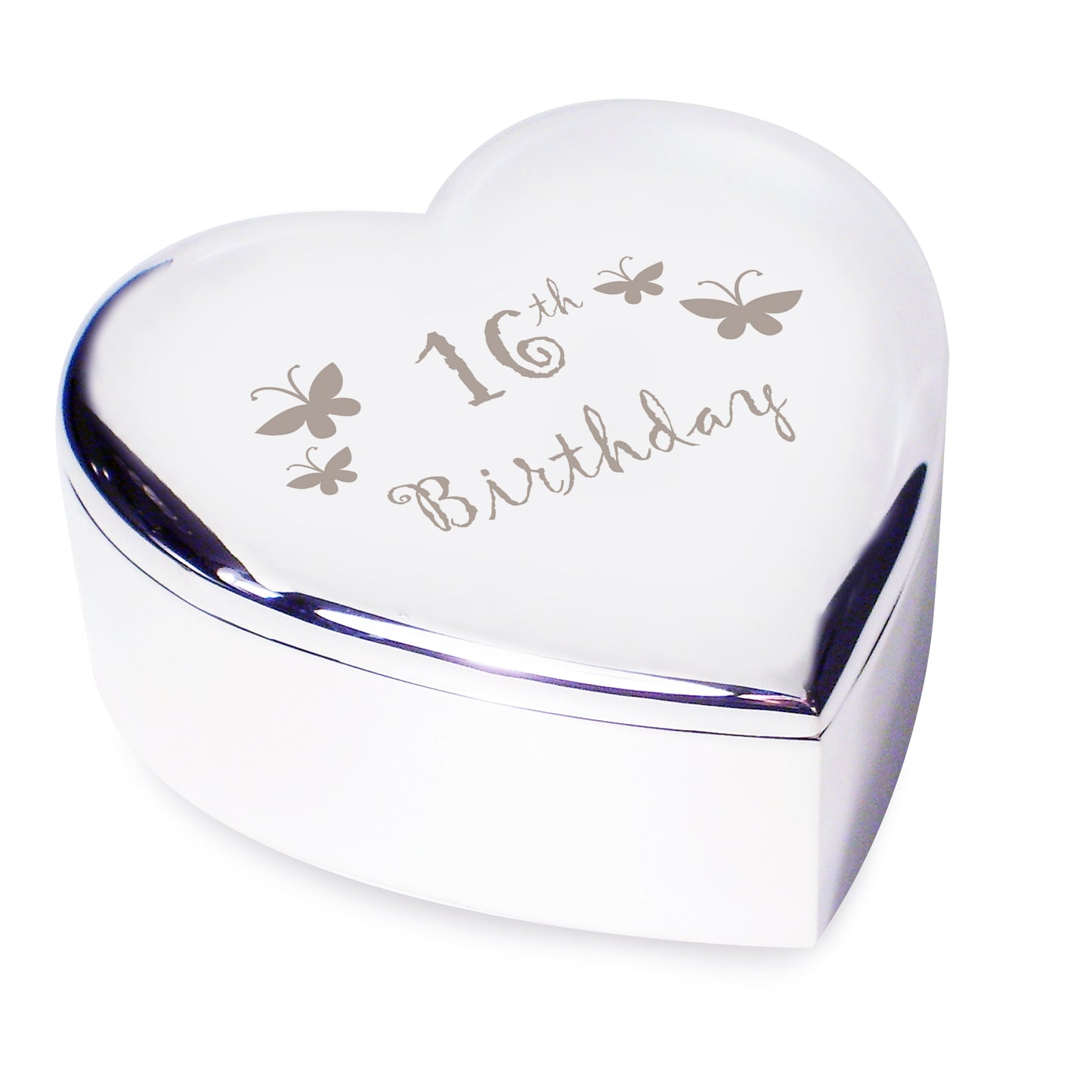 16th Butterflies Heart Trinket Box - MK&JD Gifts