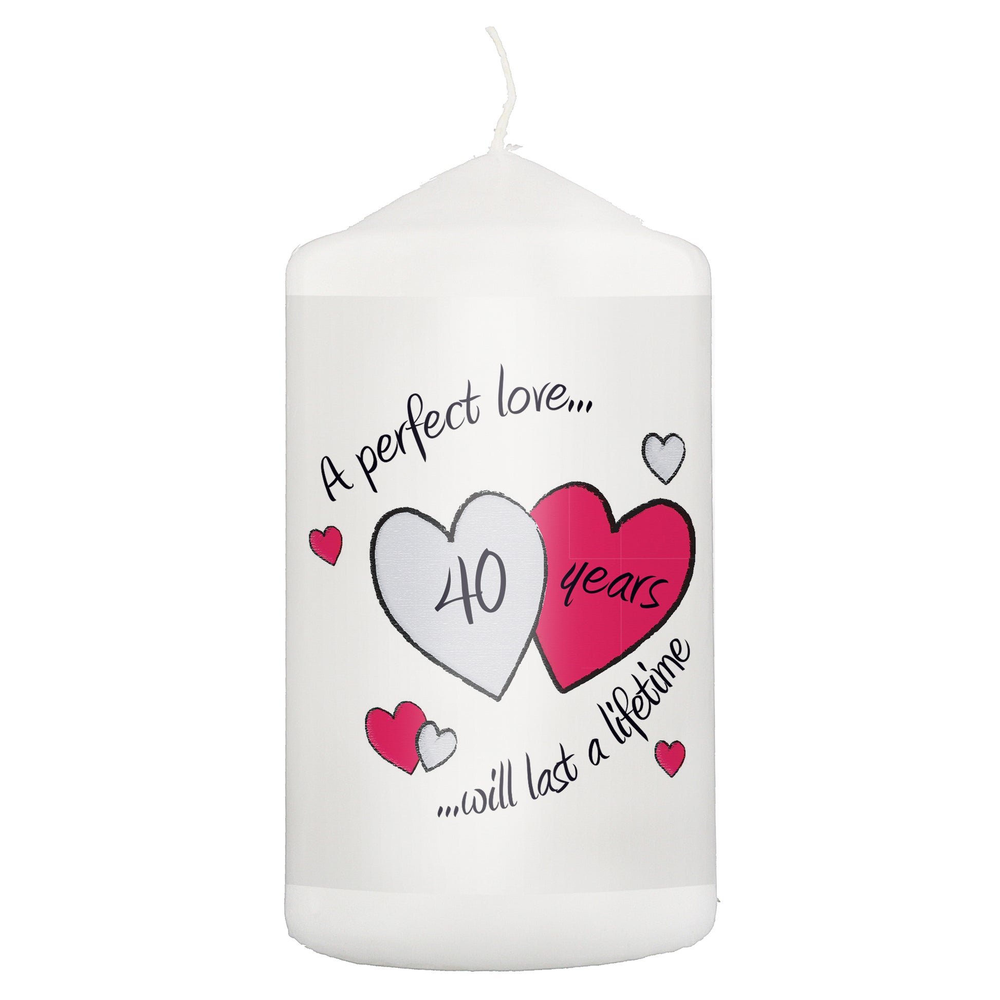 Perfect Love Ruby Pillar Candle - MK&JD Gifts
