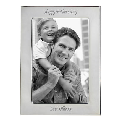 Personalised Silver Plated 6x4 Photo Frame - MK&JD Gifts