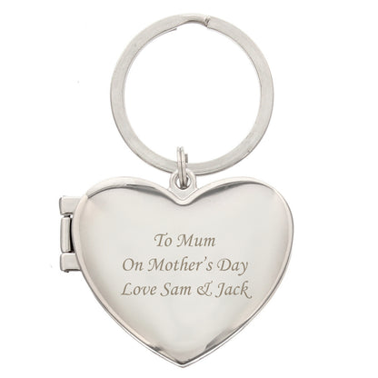 Personalised Heart Photoframe Keyring - MK&JD Gifts