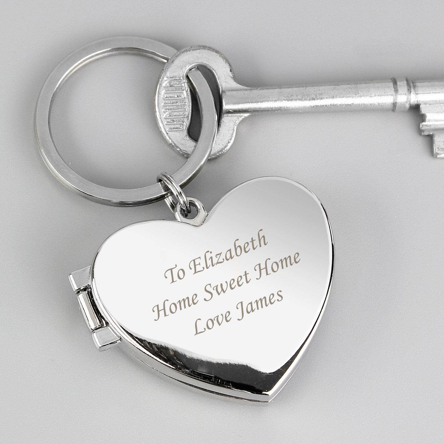 Personalised Heart Photoframe Keyring - MK&JD Gifts