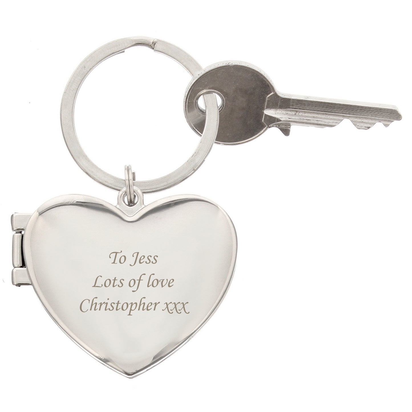 Personalised Heart Photoframe Keyring - MK&JD Gifts