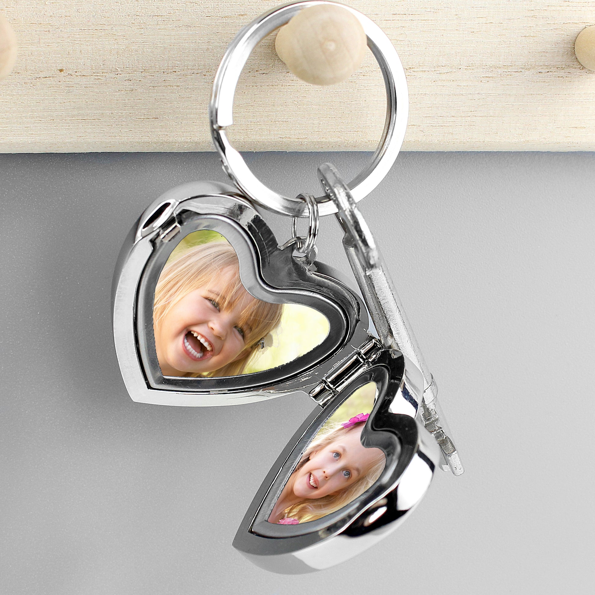 Personalised Heart Photoframe Keyring - MK&JD Gifts
