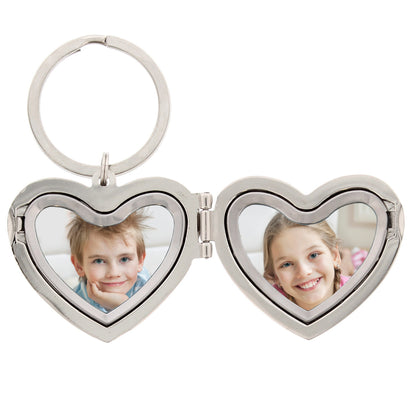 Personalised Heart Photoframe Keyring - MK&JD Gifts