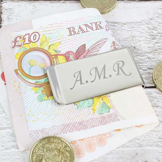 Personalised Silver Plated Money Clip - MK&JD Gifts