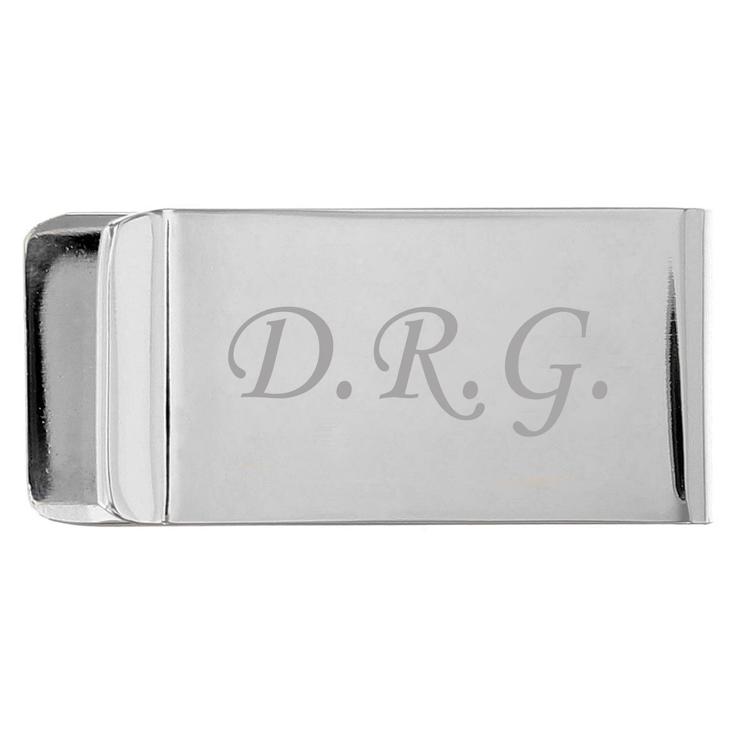 Personalised Silver Plated Money Clip - MK&JD Gifts