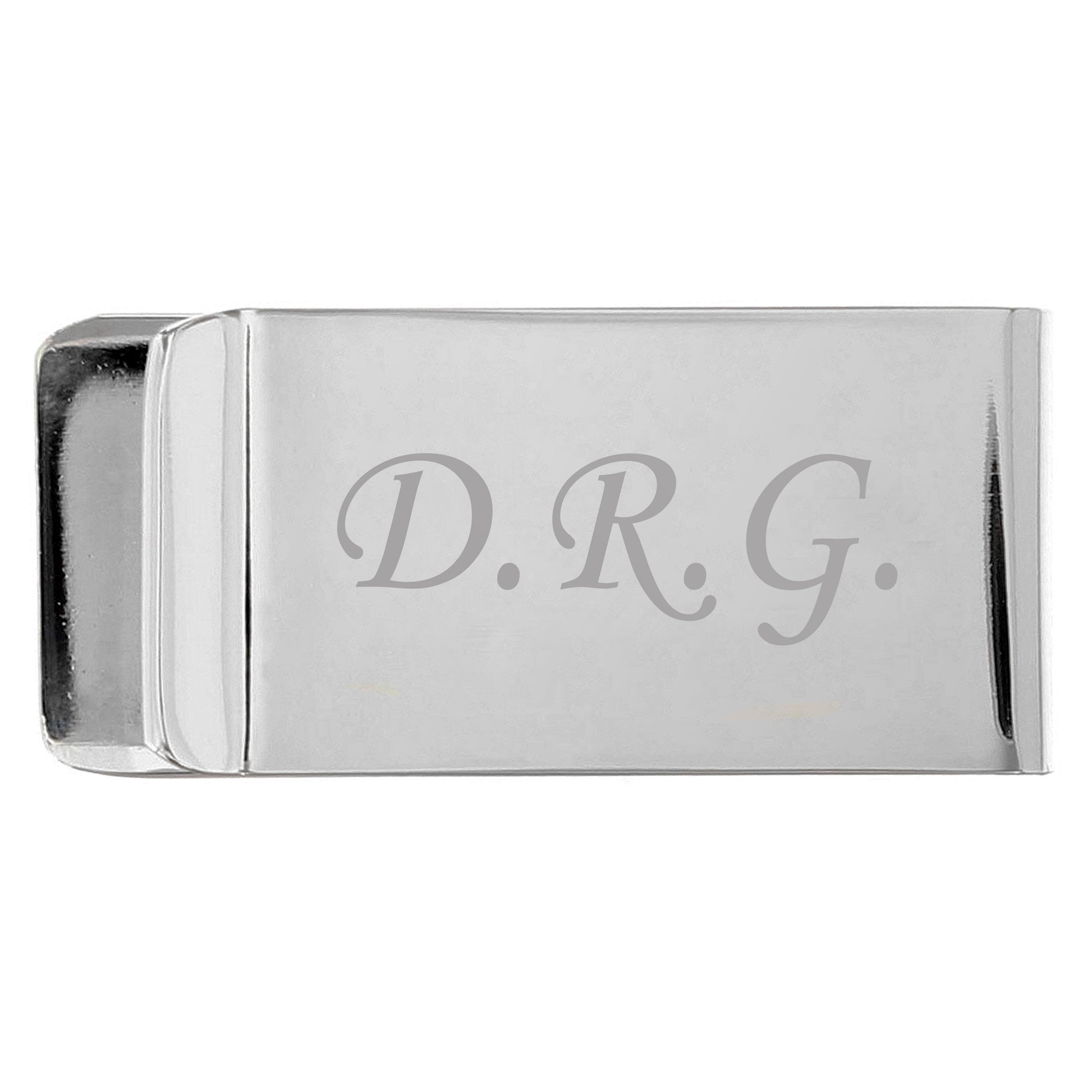 Personalised Silver Plated Money Clip - MK&JD Gifts