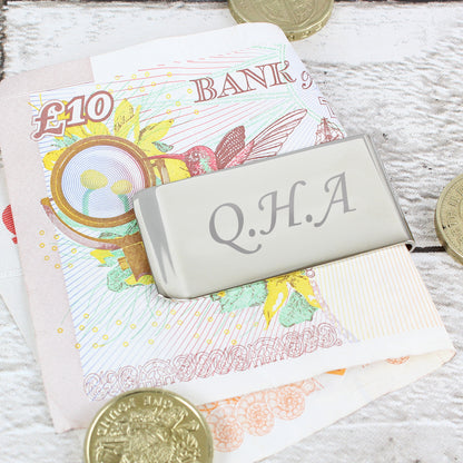 Personalised Silver Plated Money Clip - MK&JD Gifts