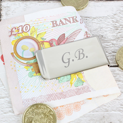 Personalised Silver Plated Money Clip - MK&JD Gifts